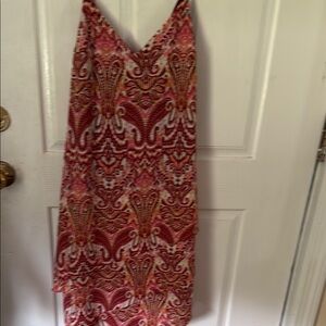 Sanctuary Red and White Asymmetrical Sundress